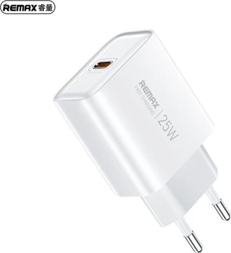 شاحن حائط REMAX Kiddy Series RP-U137 بقوة 25W ومنفذ USB-C، شحن سريع وآمن، تصميم مدمج باللون الأبيض، مناسب للهواتف والأجهزة المتوافقة - ريماكس - Image 2