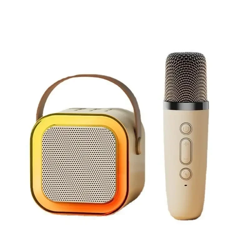 K12 Portable Bluetooth Karaoke Speaker with Microphone, High-Quality Audio, Compact Design for Home Entertainment, Family Gatherings and Kids' Parties - Speker