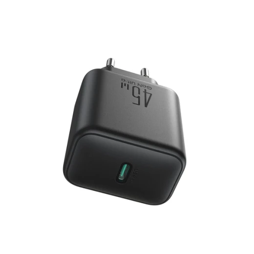 شاحن جوي روم JR-TCG13 GaN بقوة 45 واط USB-C للشحن السريع، يدعم Super Fast Charging 2.0 وPD وPPS وQC 3.0 باللون الأسود - جوي روم - Image 2