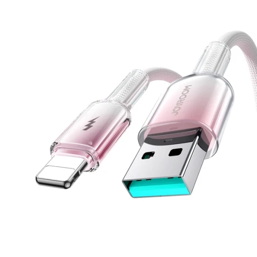 كابل جوي روم S-A42 Crystal-Clear بطول 1.2 متر USB-A إلى Lightning، شحن حتى 3A ونقل بيانات 480 ميجابت/ثانية، أبيض كابل جوي روم S-A42 Crystal-Clear بطول 1.2 متر USB-A إلى Lightning، شحن حتى 3A ونقل بيانات 480 ميجابت/ثانية، أبيض