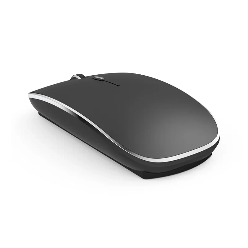 ماوس وايو WiMICE WM101 لاسلكي مزدوج 2.4G وBluetooth 5.0، بطارية 450 مللي أمبير قابلة لإعادة الشحن، DPI قابل للتعديل، أزرار صامتة، أسود - وي وُو