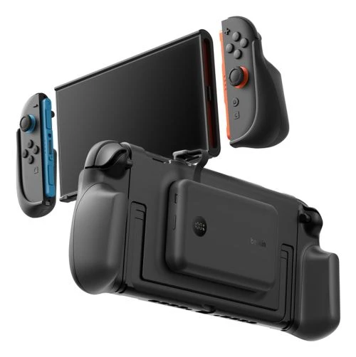 بلكن Gaming Charging Grip لجهاز Nintendo Switch 2، قبضة ألعاب مريحة للشحن أثناء اللعب، تصميم مقاوم للصدمات والخدوش، سطح مانع للانزلاق، أسود بلكن Gaming Charging Grip لجهاز Nintendo Switch 2، قبضة ألعاب مريحة للشحن أثناء اللعب، تصميم مقاوم للصدمات والخدوش، سطح مانع للانزلاق، أسود