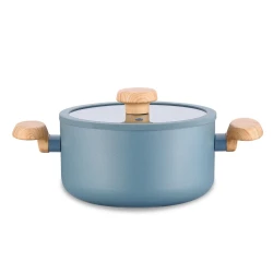 Korkmaz Mia Sera Minta A3835 Pot 28×14.5 cm, 8.5L, PTFE & PFOA-Free Ceramic Non-Stick Coating, Induction Compatible and Heat-Resistant Handles