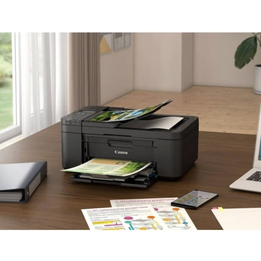 Canon PIXMA TR4645 All-in-One Wireless Printer, 4-in-1 Print Copy Scan Fax, Wi-Fi and Cloud Connectivity, Automatic Double-Sided Printing, Sharp Text and Vivid Color Prints, Compact Home Office Printer, Black - Canon - Image 3