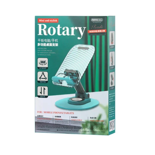 حامل هاتف مكتبي ريماكس RM-C35 من سلسلة غلامور، حامل جوال قابل للتعديل، تصميم ثابت وموفر للمساحة، مناسب للمكتب والمنزل والاستخدام اليومي - ريماكس - Image 2