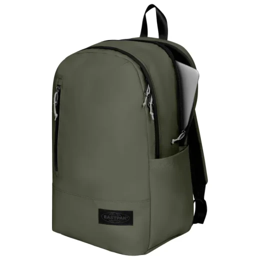 Eastpak Tarp Pack 25L Backpack Tarp Forest, Padded 13-Inch Laptop Compartment, Water-Resistant Zipped Front Pocket, Side Bottle Pockets, Rear Security Pocket, Padded Back Panel and Shoulder Straps - Eastpak - Image 2