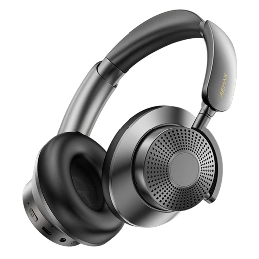 REMAX Wireless Over-Ear Headphones with ANC Noise Cancelling – Black, Bluetooth Headset, Clear & Powerful Sound, Comfortable Design for Music, Calls & Everyday Use - Remax - Image 3