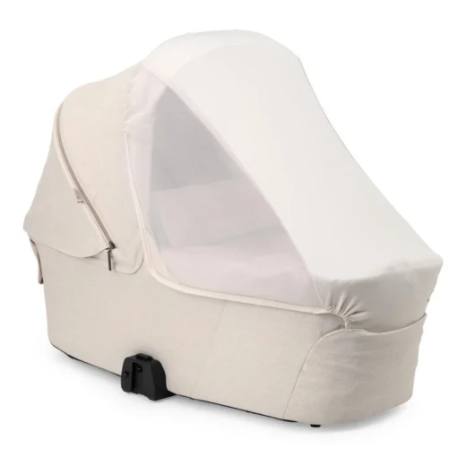Chicco Flexi Amber Glow Baby Carrycot, Suitable from Birth to 6 Months or 9 kg, with Foam Mattress, Breathable Natural Bamboo Fabric, Extendable Water-Repellent UV50+ Canopy, Foldable and Machine-Washable Design, Compatible with Bellagio Stroller, 83 × 43 - Chicco - Image 4
