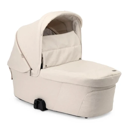 Chicco Flexi Amber Glow Baby Carrycot, Suitable from Birth to 6 Months or 9 kg, with Foam Mattress, Breathable Natural Bamboo Fabric, Extendable Water-Repellent UV50+ Canopy, Foldable and Machine-Washable Design, Compatible with Bellagio Stroller, 83 × 43 - Chicco - Image 2