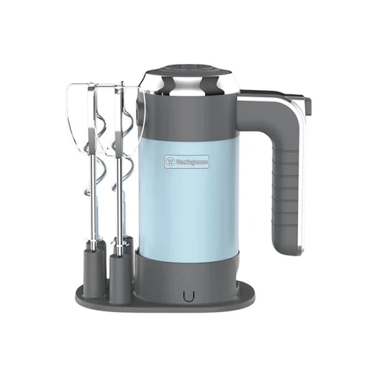 Westinghouse 350W Hand Mixer Blue, 6 Speed Settings with Turbo Mode, Easy-Release Accessory Button, Dough Attachments, 1m Power Cord, Compact and Practical Design for Everyday Mixing Westinghouse 350W Hand Mixer Blue, 6 Speed Settings with Turbo Mode, Easy-Release Accessory Button, Dough Attachments, 1m Power Cord, Compact and Practical Design for Everyday Mixing