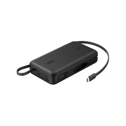 Belkin Power Bank BPB030HQBK Black, 20,000mAh High Capacity, 45W Fast Charging, 3-Device Simultaneous Charging, Portable Travel Battery Charger