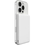 Belkin BoostCharge Magnetic Power Bank 5000mAh, Slim Portable Wireless Charger, White, Magnetic Charging, BPD010HQWH, 119g - Belkin