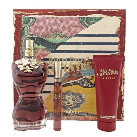 Jean Paul Gaultier La Belle Ladies Gift Set, 3 Pieces with 100 ml Eau de Parfum, 75 ml Body Lotion and Miniature, featuring pear, vetiver and vanilla notes. - Jean paul gaultier - Image 3