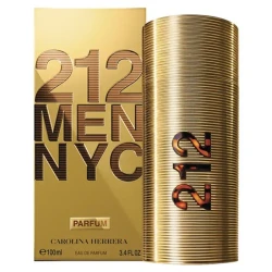 Carolina Herrera 212 Men Parfum 100 ml for Men, a woody spicy fragrance with ginger, cardamom, violet leaves, lavender, vanilla and leather notes.