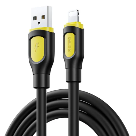 ريماكس كيبل RC-C113 من سلسلة Ruinay للشحن السريع USB/Lightning بطول 1 متر باللون الأسود 2.4 أمبير 5 واط ريماكس كيبل RC-C113 من سلسلة Ruinay للشحن السريع USB/Lightning بطول 1 متر باللون الأسود 2.4 أمبير 5 واط