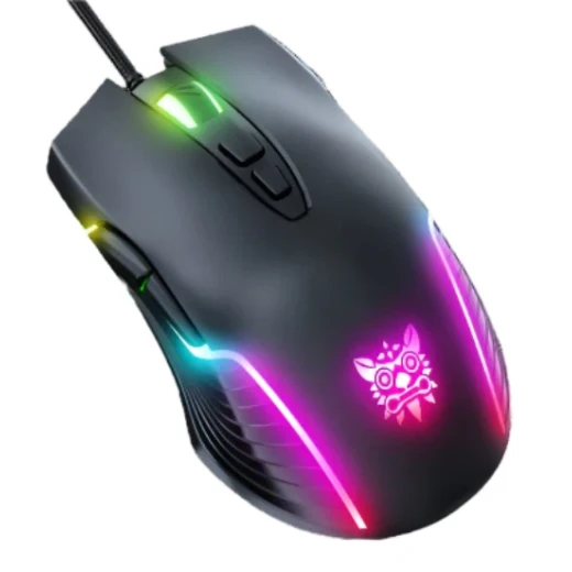 أونيكوما CW905 ماوس ألعاب سلكي USB بإضاءة RGB LED وحساس بصري دقيق وتصميم مريح وإعدادات DPI قابلة للتعديل لتجربة لعب سلسة ودقيقة باللون الأسود أونيكوما CW905 ماوس ألعاب سلكي USB بإضاءة RGB LED وحساس بصري دقيق وتصميم مريح وإعدادات DPI قابلة للتعديل لتجربة لعب سلسة ودقيقة باللون الأسود