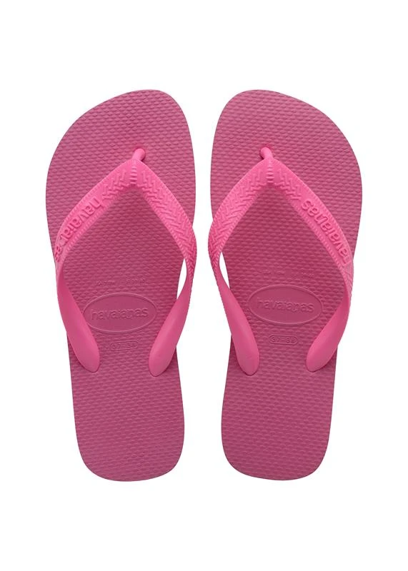 شبشب Havaianas Top نسائي باللون الوردي الفاقع Rosa Flux، مقاس 41/42، تصميم كلاسيكي أنيق وخفيف ومريح، مثالي للاستخدام اليومي والشاطئ والمسبح - هافياناس