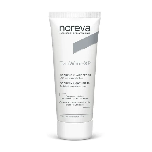 كريم Noreva Trio White XP CC للبشرة الفاتحة، 40 مل، تغطية وتصحيح مظهر البقع الداكنة وتفاوت لون البشرة، حماية من الأشعة فوق البنفسجية SPF30 كريم Noreva Trio White XP CC للبشرة الفاتحة، 40 مل، تغطية وتصحيح مظهر البقع الداكنة وتفاوت لون البشرة، حماية من الأشعة فوق البنفسجية SPF30