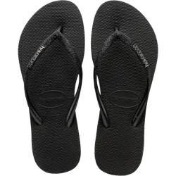 شبشب Havaianas Slim Sparkle II نسائي، مقاس 37/38، بتصميم لامع وأشرطة جليتر متدرجة، شعار معدني، نعل مطاطي مقاوم للانزلاق، خفيف ومريح ومقاوم للماء