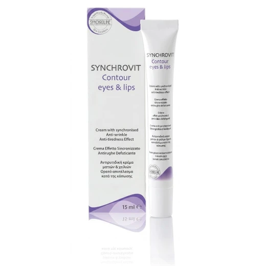 كريم Synchroline Synchrovit لمنطقة محيط العينين والشفاه، 15 مل، عناية مكثفة يومية للبشرة الحساسة، يساعد على تقليل الخطوط والتجاعيد ومظهر أقدام الغراب كريم Synchroline Synchrovit لمنطقة محيط العينين والشفاه، 15 مل، عناية مكثفة يومية للبشرة الحساسة، يساعد على تقليل الخطوط والتجاعيد ومظهر أقدام الغراب