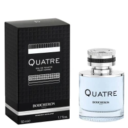بوشرون كواتر أو دو تواليت للرجال 50مل – بخاخ 1.7 أونصة | عطر رجالي أنيق ومنعش برائحة خشبية مميزة