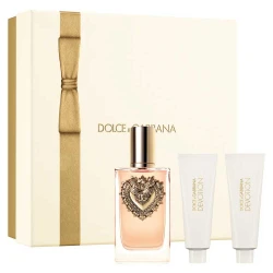 دولتشي آند غابانا ديفوشن مجموعة هدايا جل استحمام 50 مل ولوشن للجسم 50 مل وعطر EDP 100 مل للنساء