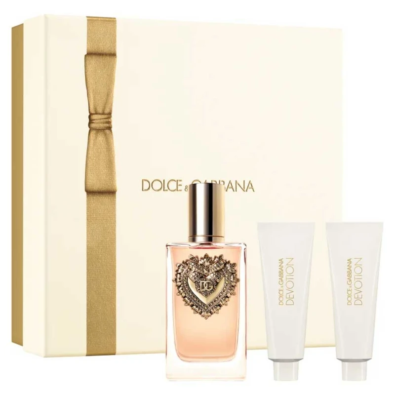 Dolce & Gabbana Devotion EDP 100ml Shower Gel 50ml Body Lotion 50ml Gift Set For Women - Dolce & gabbana