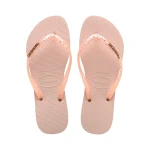 شبشب هافاياناس فليب فلوب نسائي Slim Glitter Flourish باللون الوردي الفاتح، مقاس 36-37، خفيف وأنيق ومريح للمسبح والشاطئ والاستخدام اليومي - هافياناس