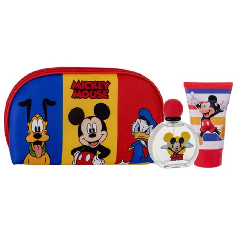 Air-Val Disney Mickey Mouse Friends EDT 50ml + Shower Gel 100ml + Bag Gift Set For Kids - AIR-VAL