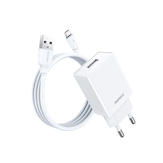 REMAX Kiddy Series RP-U95 12W 2.4A USB-A Charger with Micro USB Cable White REMAX Kiddy Series RP-U95 12W 2.4A USB-A Charger with Micro USB Cable White