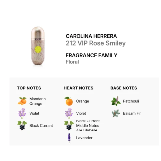 Carolina Herrera 212 VIP Rose Smiley Eau de Perfume Spray 80ml - Carolina Herrera - Image 2