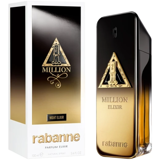 عطر باكو رابان 1 Million Night Elixir للرجال، بارفيوم 100 مل، رائحة عنبرية خشبية بدفء الفانيلا والقرفة والحمضيات، اختيار مثالي للمساء والمناسبات عطر باكو رابان 1 Million Night Elixir للرجال، بارفيوم 100 مل، رائحة عنبرية خشبية بدفء الفانيلا والقرفة والحمضيات، اختيار مثالي للمساء والمناسبات