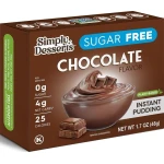 Simply Delish Natural Instant Chocolate Pudding Sugar Free Non GMO Gluten Free Fat Free Vegan Keto Friendly 1.7 OZ Pack of 1 - Simply delish