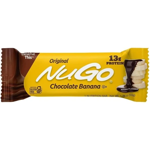 بار بروتين NUGO بنكهة الشوكولاتة والموز، 1.76 أونصة، خالٍ من الغلوتين، غني بالبروتين والفيتامينات ومضادات الأكسدة، مع شوكولاتة بالحليب الحقيقية بار بروتين NUGO بنكهة الشوكولاتة والموز، 1.76 أونصة، خالٍ من الغلوتين، غني بالبروتين والفيتامينات ومضادات الأكسدة، مع شوكولاتة بالحليب الحقيقية