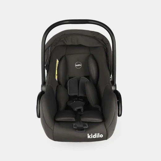 كرسي سيارة وحمالة أطفال Kidilo G303 باللون الأسود، مناسب من الولادة حتى 15 كغم، خفيف ومريح، مع وظيفة هزاز وحزام أمان ثلاثي النقاط كرسي سيارة وحمالة أطفال Kidilo G303 باللون الأسود، مناسب من الولادة حتى 15 كغم، خفيف ومريح، مع وظيفة هزاز وحزام أمان ثلاثي النقاط