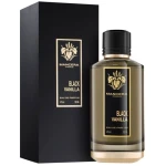 عطر مانسيرا بلاك فانيلا أو دو بارفان 120 مل، مزيج فاخر ودافئ من الفانيليا الغنية والزهور الرقيقة والعنبر والمسك، لرائحة حلوة وأنيقة تدوم طويلاً - مانسيرا