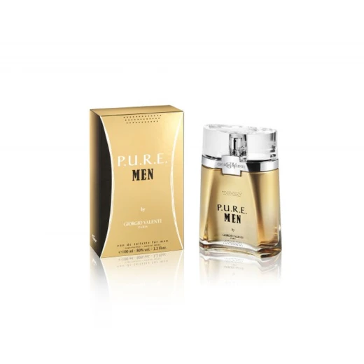 عطر جورجيو فالنتي P.U.R.E Man للرجال أو دو تواليت 100 مل، مزيج منعش من البرغموت واليوسفي والهيل، برائحة رجولية أنيقة وجذابة للاستخدام اليومي عطر جورجيو فالنتي P.U.R.E Man للرجال أو دو تواليت 100 مل، مزيج منعش من البرغموت واليوسفي والهيل، برائحة رجولية أنيقة وجذابة للاستخدام اليومي