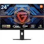 شاشة ألعاب شاومي Mi G24i مقاس 23.8 بوصة، دقة FHD، معدل تحديث 200Hz، لوحة IPS، زمن استجابة 1ms، تصميم أسود للألعاب والعمل والترفيه - شاومي