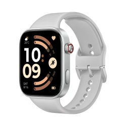 ساعة شاومي Redmi Watch 6 الذكية باللون الرمادي، شاشة AMOLED عالية الدقة، مكالمات بلوتوث، بطارية تدوم حتى 24 يومًا، مقاومة للماء 5ATM وBluetooth 5.4