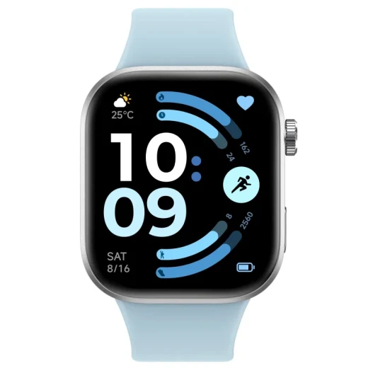 ساعة شاومي Redmi Watch 6 الذكية باللون الأزرق الجليدي، شاشة AMOLED مقاس 2.07 بوصة، دقة 432×514، سطوع 2000 شمعة ومعدل تحديث 60Hz - شاومي - Image 2