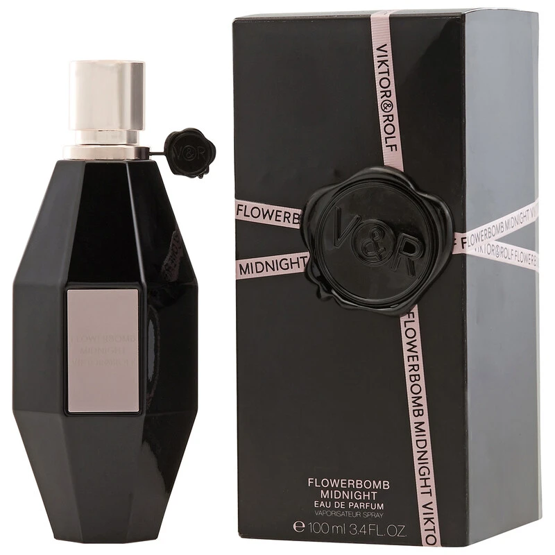 عطر فيكتور آند رولف فلاوربومب ميدنايت للنساء أو دو بارفان 100 مل | عطر زهري بنفحات الكشمش الأسود والياسمين والفاوانيا والمسك والفانيليا - Viktor & rolf