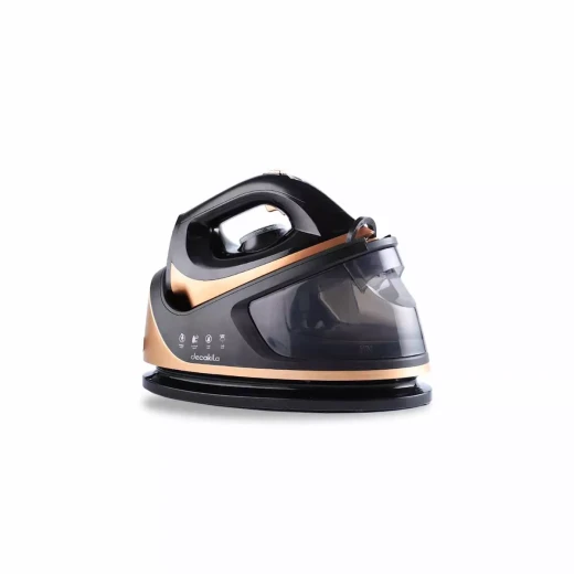 مولد بخار DECAKILA KEEN006B بقوة 2200 واط وتدفق بخار 40 جم/دقيقة، خزان 1.1 لتر، قاعدة سيراميك ونظام مضاد للتسرب والتكلس مولد بخار DECAKILA KEEN006B بقوة 2200 واط وتدفق بخار 40 جم/دقيقة، خزان 1.1 لتر، قاعدة سيراميك ونظام مضاد للتسرب والتكلس