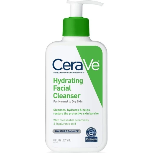 CeraVe Hydrating Facial Cleanser 355ml – Face Wash for Normal to Dry Skin with Hyaluronic Acid & Glycerin, Gentle Cleanser for Hydrated, Healthy-Looking Skin CeraVe Hydrating Facial Cleanser 355ml – Face Wash for Normal to Dry Skin with Hyaluronic Acid & Glycerin, Gentle Cleanser for Hydrated, Healthy-Looking Skin