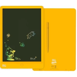 جهاز رسم للأطفال My First Tech myFirst Sketch 3 بشاشة LCD مقاس 10 بوصات باللون الأصفر، تجربة كتابة طبيعية، زر مسح وقفل آمن للحفاظ على الرسومات