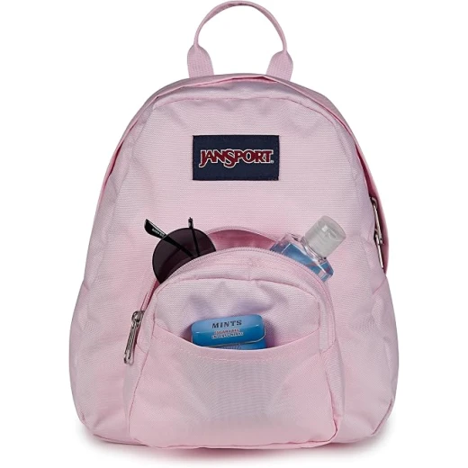 JanSport Unisex Half Pint Backpack in Pink Ice, compact and lightweight everyday backpack, ideal for school, travel, commuting and carrying daily essentials - JanSport - Image 2