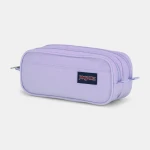حافظة إكسسوارات جان سبورت كبيرة بحجرتين وسحّابين، لون Pastel Lilac، لتنظيم الأقلام والأقلام الرصاص والكابلات والإكسسوارات الصغيرة بسهولة - جان سبورت