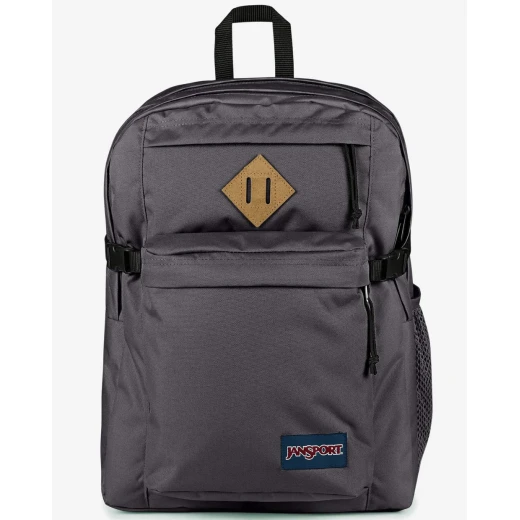 JanSport Main Campus Backpack in Smoky Grey, 32L capacity with two large compartments, laptop sleeve, organizer pockets and ergonomic S-Curve straps JanSport Main Campus Backpack in Smoky Grey, 32L capacity with two large compartments, laptop sleeve, organizer pockets and ergonomic S-Curve straps