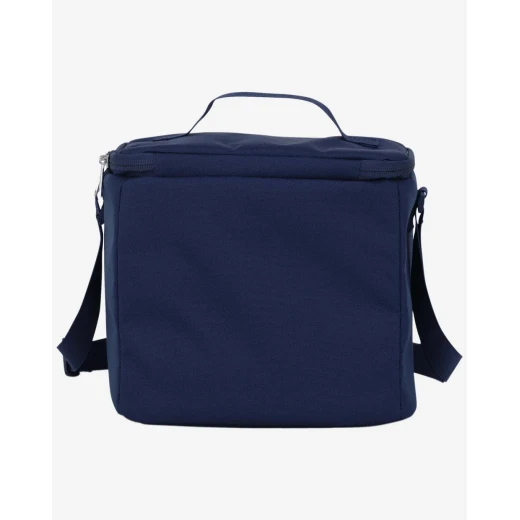 JanSport Super Snack Lunch Bag in Navy, 9L capacity with insulated main compartment, BPA-free liner, front pocket and adjustable shoulder strap - JanSport - Image 4