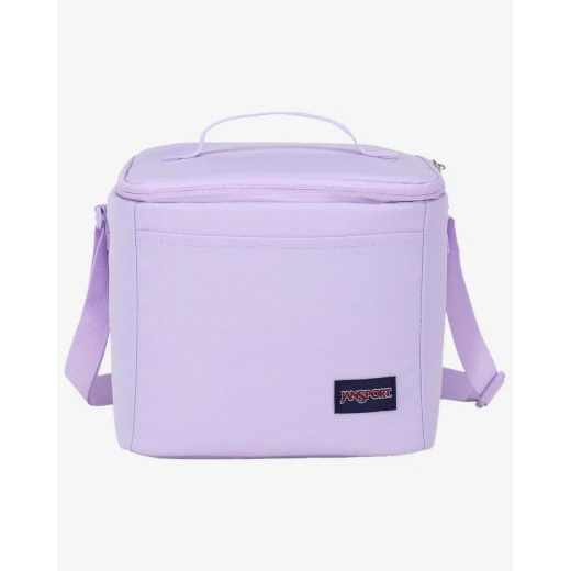 حقيبة غداء جان سبورت Super Snack باللون البنفسجي الفاتح Pastel Lilac، سعة 9 لتر، بحجرة معزولة وبطانة خالية من BPA وجيب أمامي وحزام قابل للتعديل حقيبة غداء جان سبورت Super Snack باللون البنفسجي الفاتح Pastel Lilac، سعة 9 لتر، بحجرة معزولة وبطانة خالية من BPA وجيب أمامي وحزام قابل للتعديل