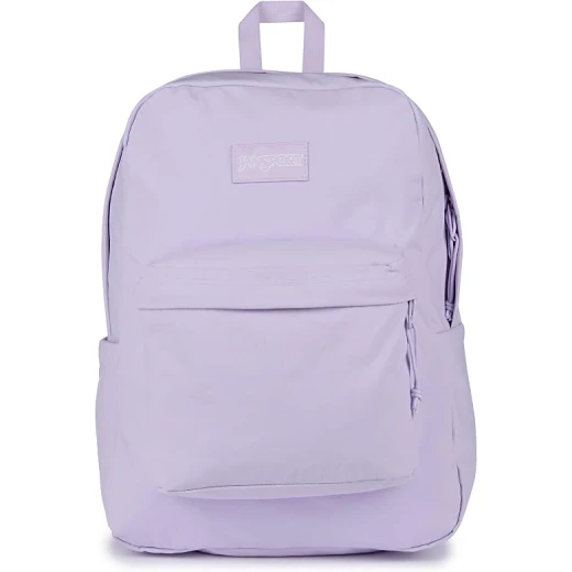 JanSport SuperBreak Plus FX Backpack, 100% Polyamide, large main compartment, padded 15-inch laptop sleeve, side water bottle pocket and organizer